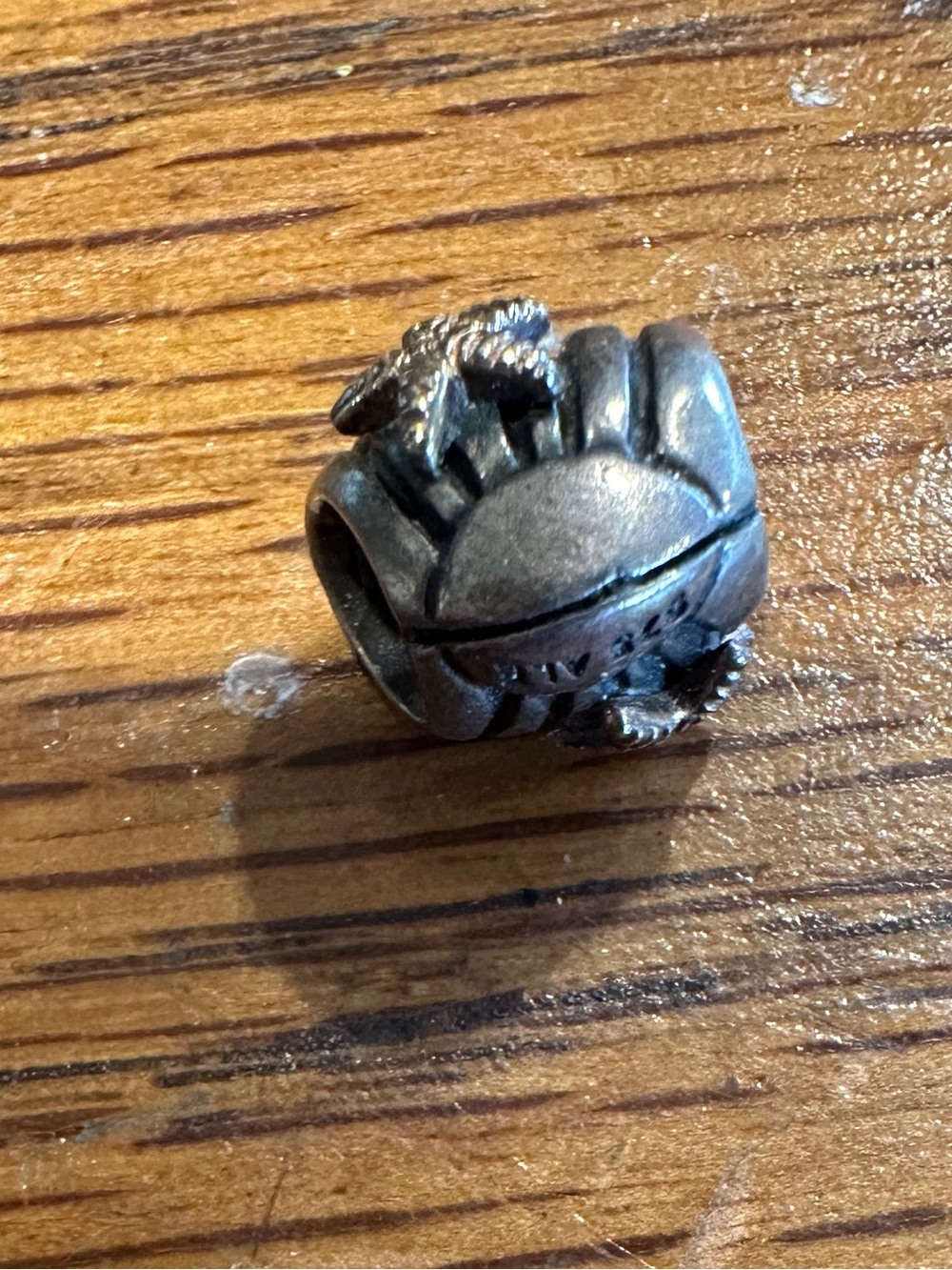 Pandora Silver Charm with Gold Starfish Accent - Picture 2 of 5
